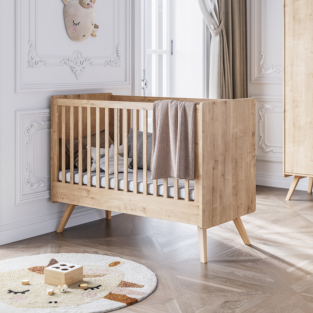 BABYBETT 60 X 120 CM | «VINTAGE» | NATUR