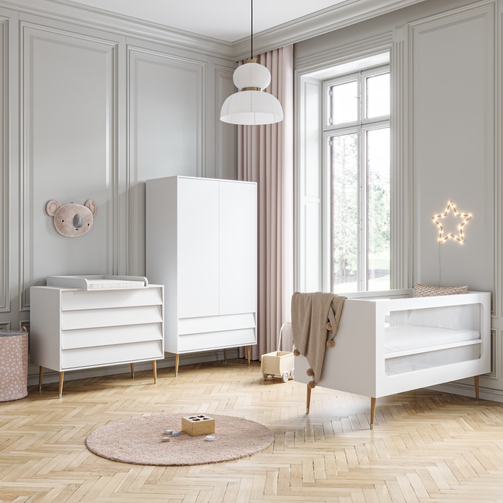 weißes babyzimmer set «bosque» dreiteilig ✔️ petite amélie