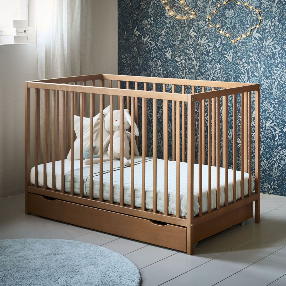 BABYBETT «HETRE» | 60X120 CM | WALNUSS