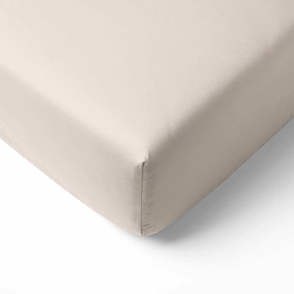 ORGANIC COTTON Fitted Bed Sheet | 90 x 200 cm | Helles Taupe