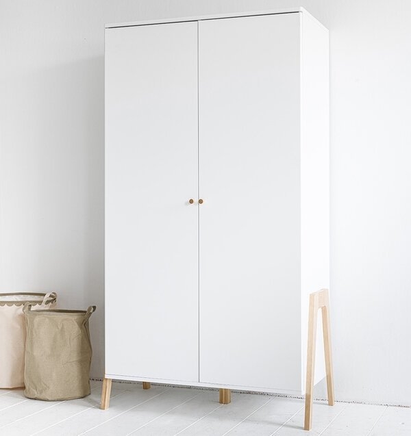 Kinder Kleiderschrank mit 7 Regalen «Brise»