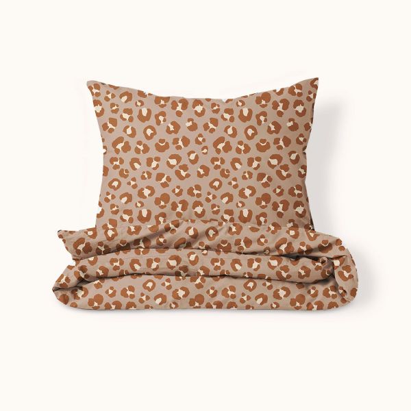 Bettwäsche-Set Flanell inkl. Kissenbezug «Leopard» | 120 x 150 cm 