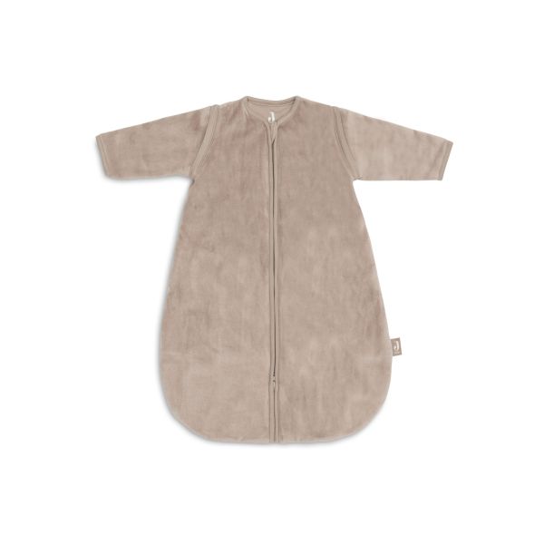Jollein - Baby Schlafsack mit abnehmbaren Ärmeln Rund 60cm Velvet - Milky Coffee