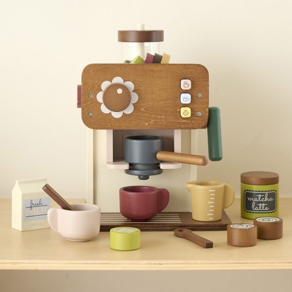 Kaffeemaschine aus Holz «Noyer»