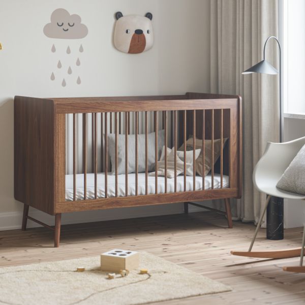 MITWACHSENDES BETT «ROSEAU» | 70 X 140 CM | WALNUSS