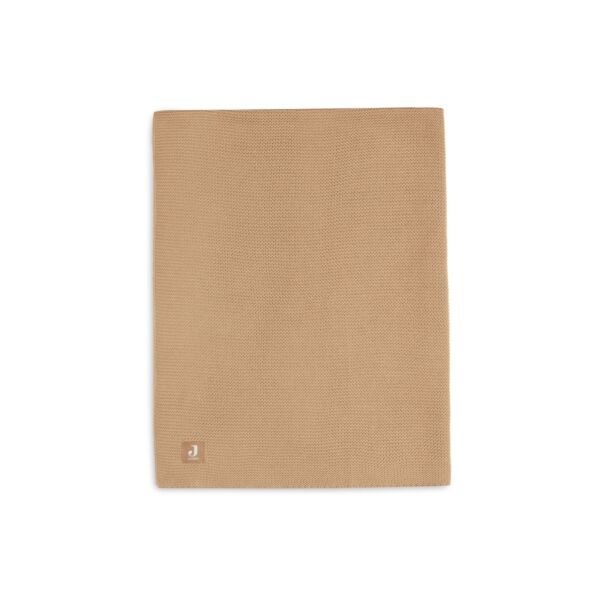 Jollein - Decke Kinderbett 100x150cm Basic Knit - Biscuit