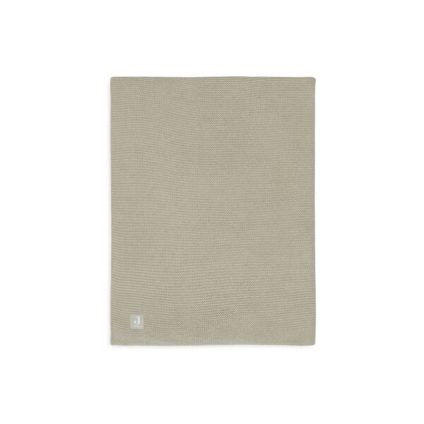 Jollein - Decke Kinderbett 100x150cm Basic Knit - Olive Green