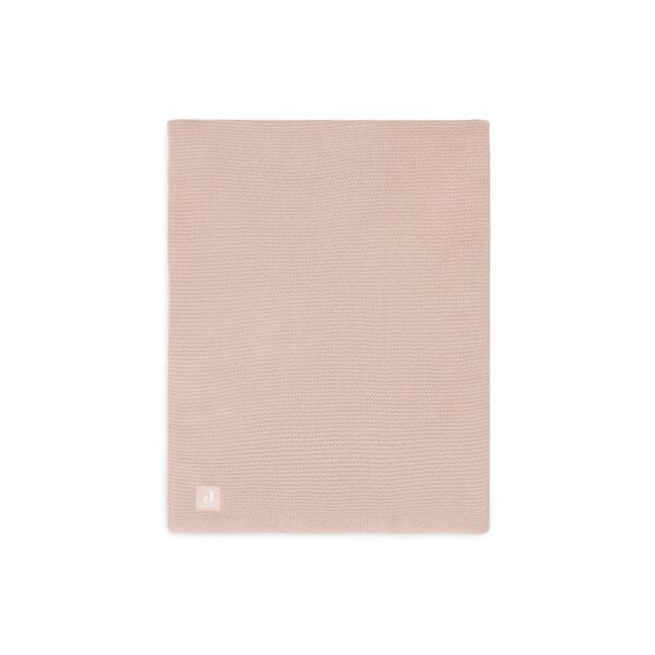 Jollein - Decke Kinderbett 100x150cm Basic Knit - Wild Rose