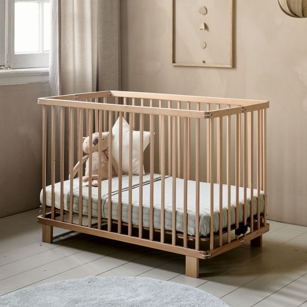 babybett 60x120 holz zusammenklappbar naturholz Petite Amélie