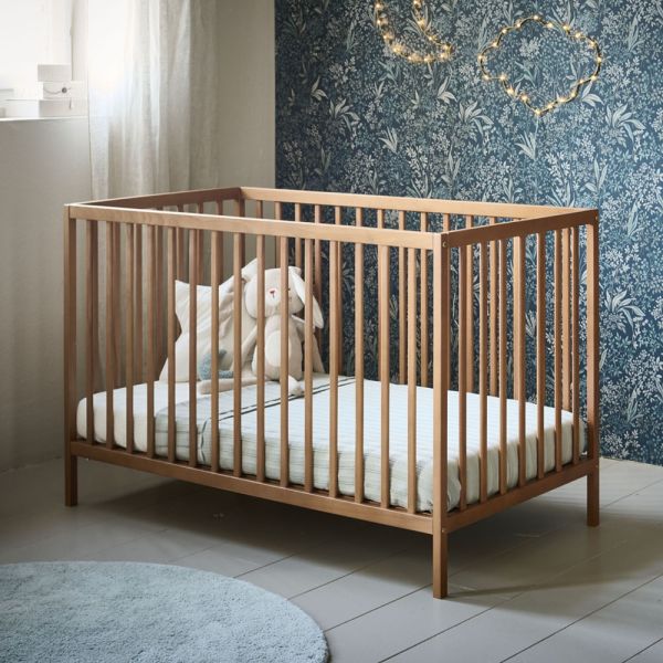 babybett holz walnussbraun hohenverstellbar 60x120 Petite Amélie