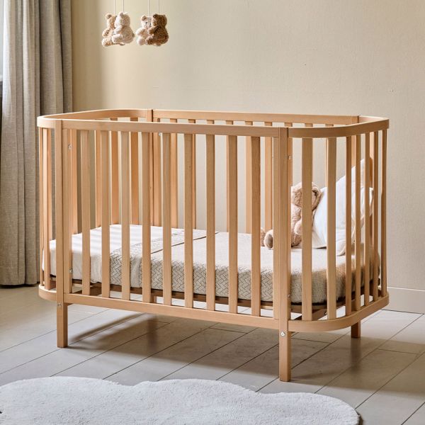 Ovales Babybett «Cocoon» | 60 x 120 cm | Natur