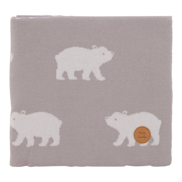 Eisbaeren pure Baumwoll Decke