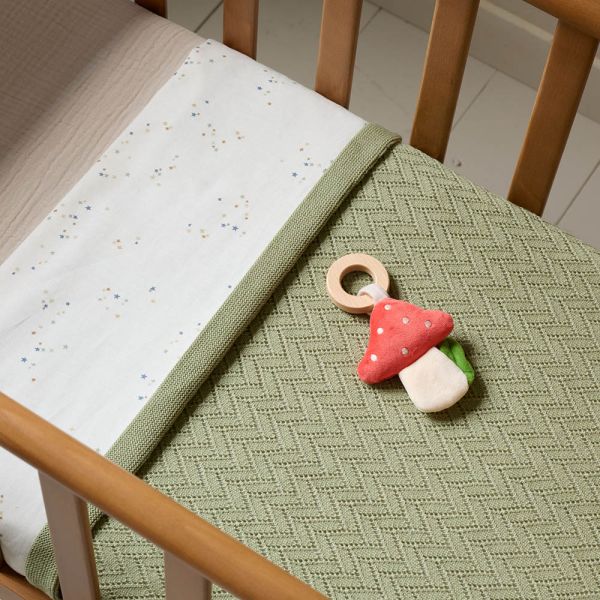 Babydecke 80 x 100 cm | Salbeigrün