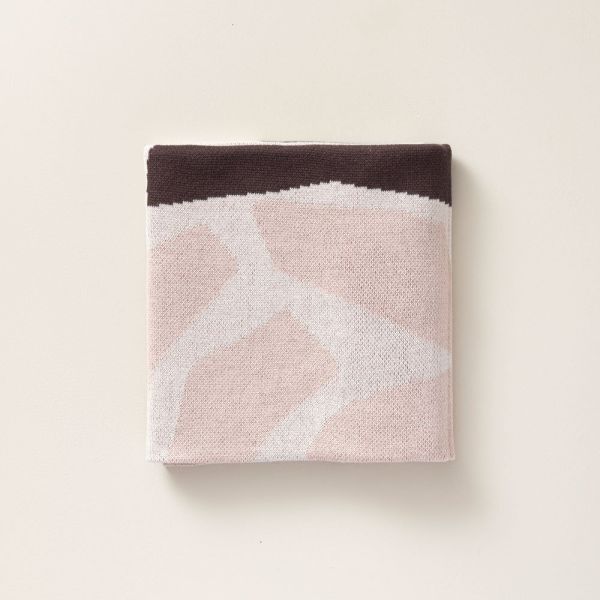 Babydecke mit Bommeln 80x100 aus Bio Baumwolle