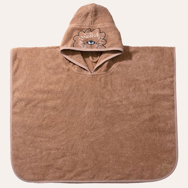 Badeponcho «Leo» | 1 - 4 Jahre | 52 x 63 cm | Karamell