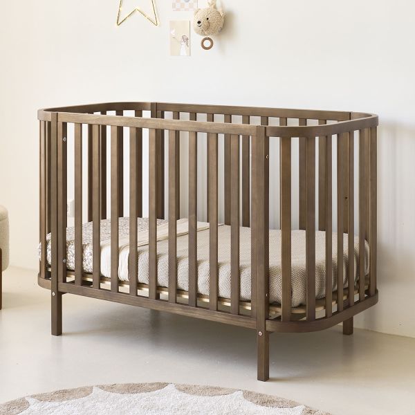 Ovales Babybett «Cocoon» | 60 x 120 cm | Cocoa