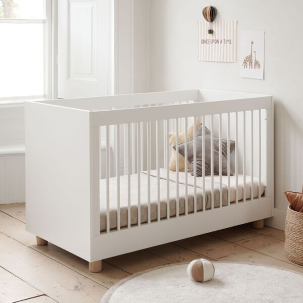 Mitwachsendes Babybett «Bocca Nova» | 70 x 140 cm | Weiss