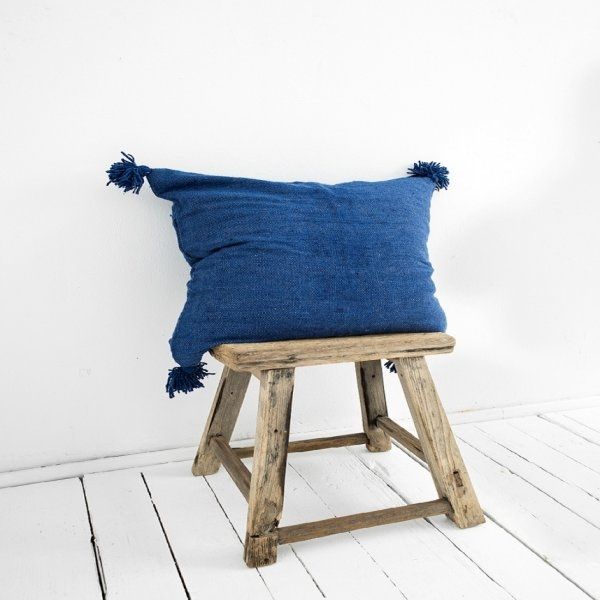 berber childrens pillow cover blue Petite Amélie