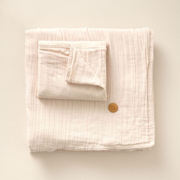 bettwasche set musselin rosa 140x200 Petite Amélie