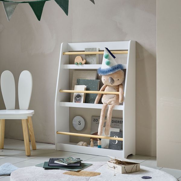 Bücherregal Kinder aus MDF und Holz in Weiss von Petite Amélie