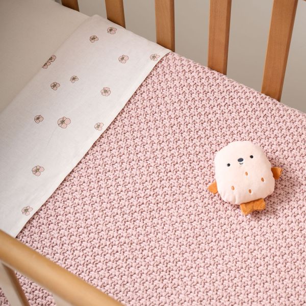Kinderdecke 100 x 150 cm | Hellrosa