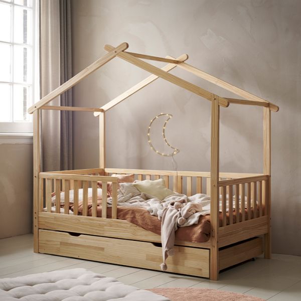 Hausbett «Maison» | 80 x 160 cm | Natur