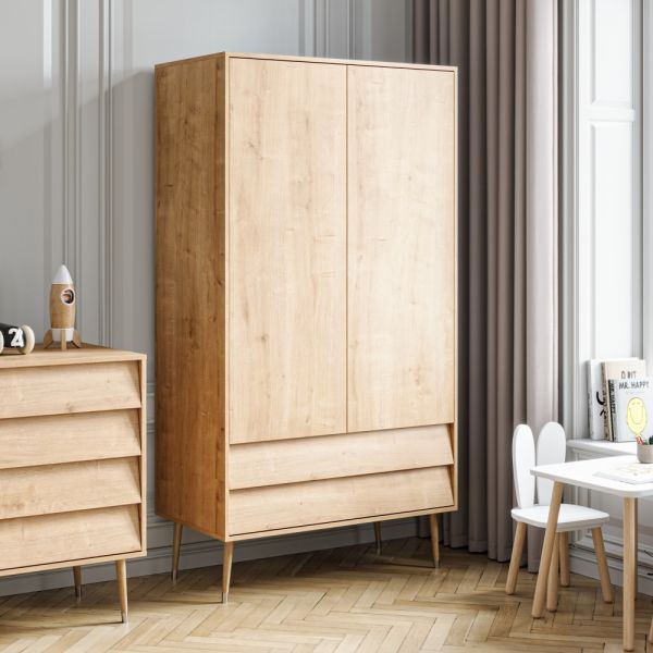 Kleiderschrank für Kinderzimmer «Bosque» | natur
