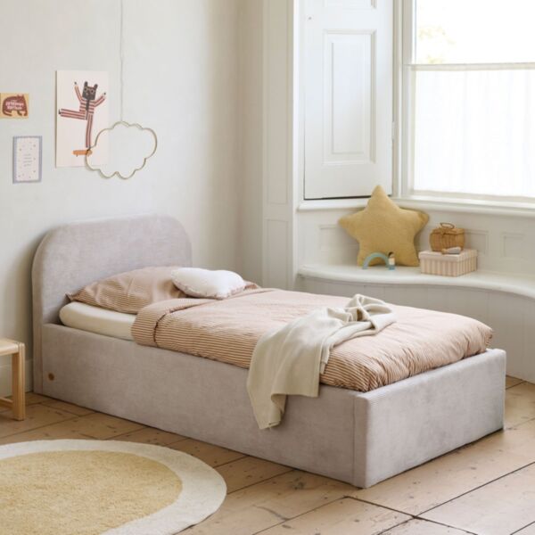 Juniorbett gepolstert «Leandre» | 80 x 160 cm | Beige