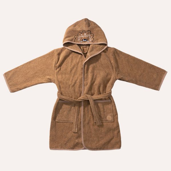 Bademantel «Leo» | 98 - 104 cm | 3 - 4 Jahre | Karamell
