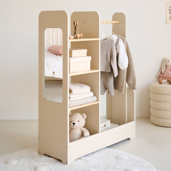 Kindergarderobe Montessori «Lune» | Beige