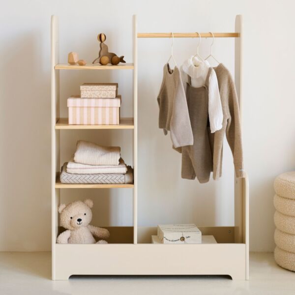 Kindergarderobe Montessori «Lune» | Beige