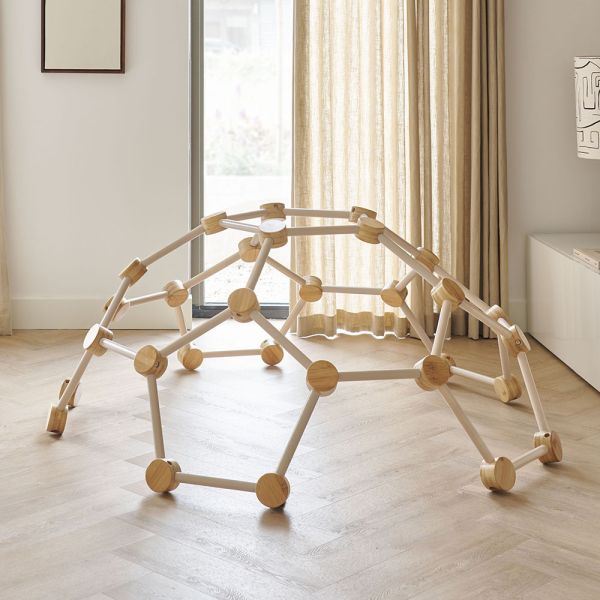 KLETTERGERÜST «IGLOO» |150x60 cm | Natur & weiss