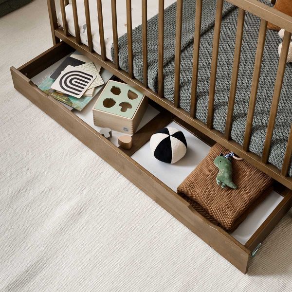 Bettschublade für Babybett «Hetre» | 60 x 120 cm | Cocoa
