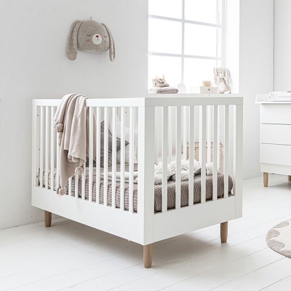 Mitwachsendes Babybett «Bocca» | 70 x 140 cm | Weiss