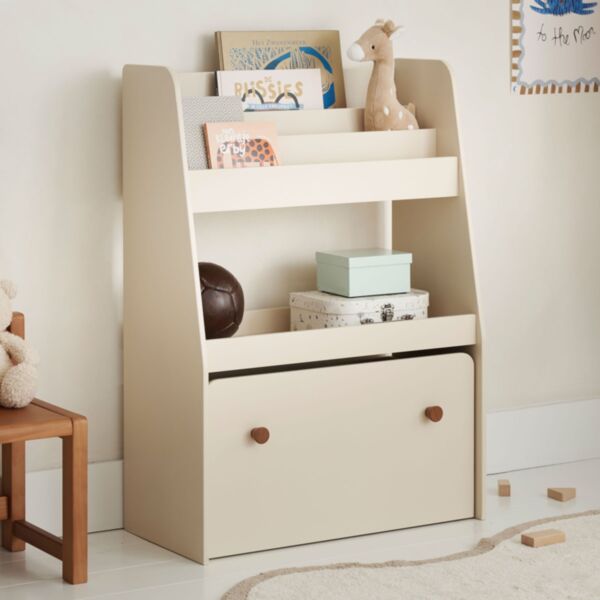 Montessori Bücherregal mit Schublade «Lune» | Beige