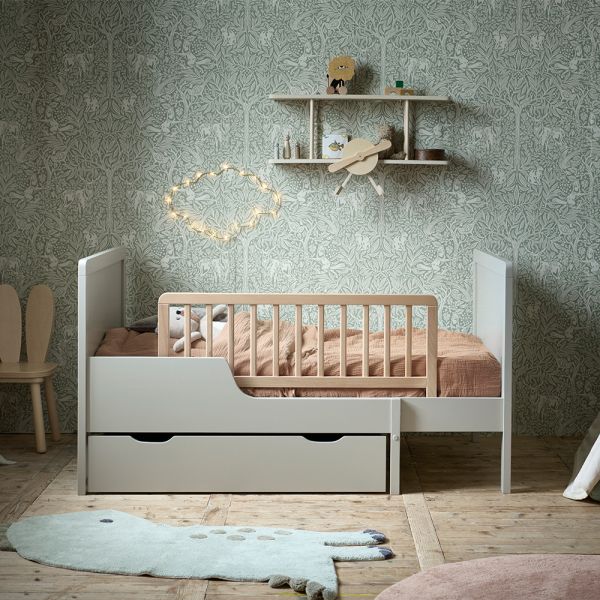 RAUSFALLSCHUTZ FÜR KINDERBETT | 90X38 CM | NATUR