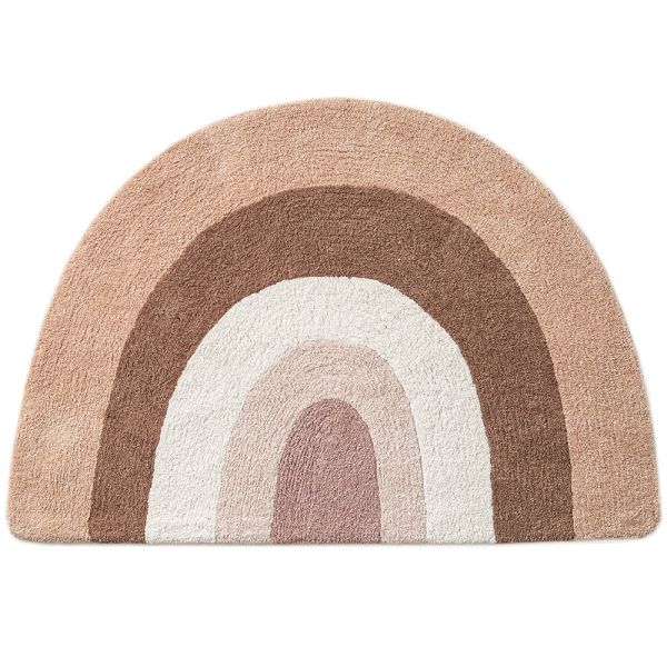 Waschbarer Teppich Regenbogen 78x110 cm | Rosa