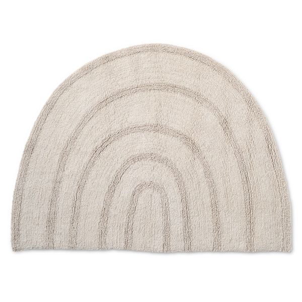 Waschbarer Teppich Regenbogen | 78 x 110 cm | Beige