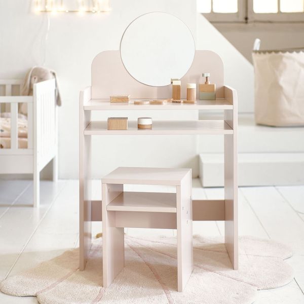 schminktisch kinder mit hocker und spiegel Petite Amélie