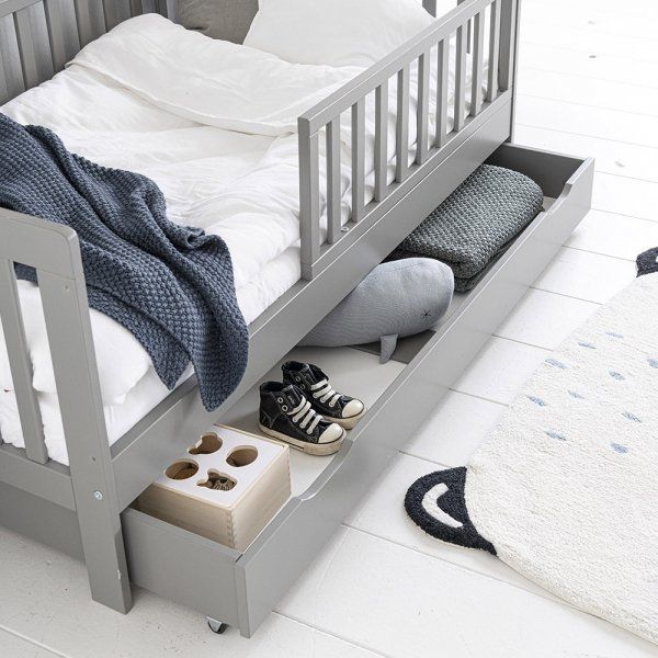 Schublade für Kleinkindbett 140 x 70 in grau von Petite Amélie