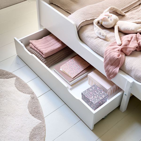 Schublade für Mitwachsendes Kinderbett aus MDF in Weiss von Petite Amélie