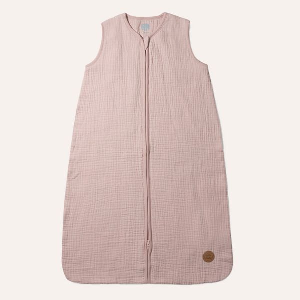 SOMMERSCHLAFSACK FÜR BABYS AUS MUSSELIN | ROSA | 90 CM | 6-18 MONATE