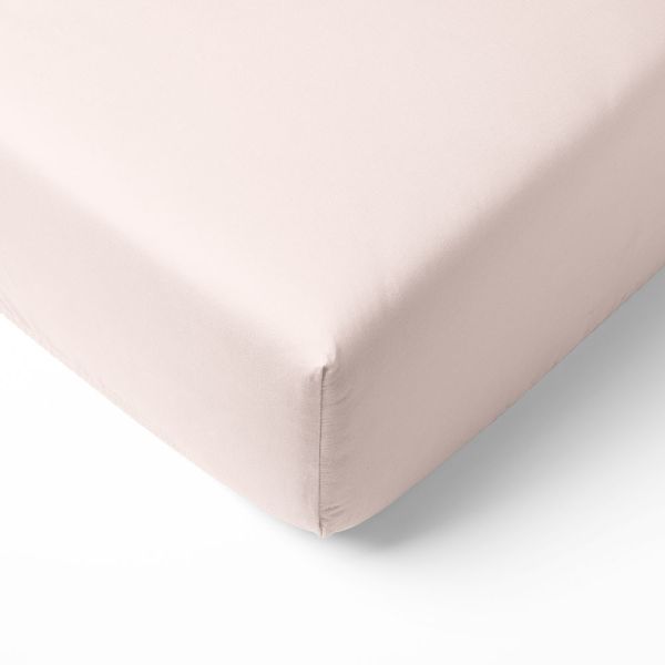 Jersey Spannbettlaken aus Bio-Baumwolle | 80 x 160 cm | Hellrosa