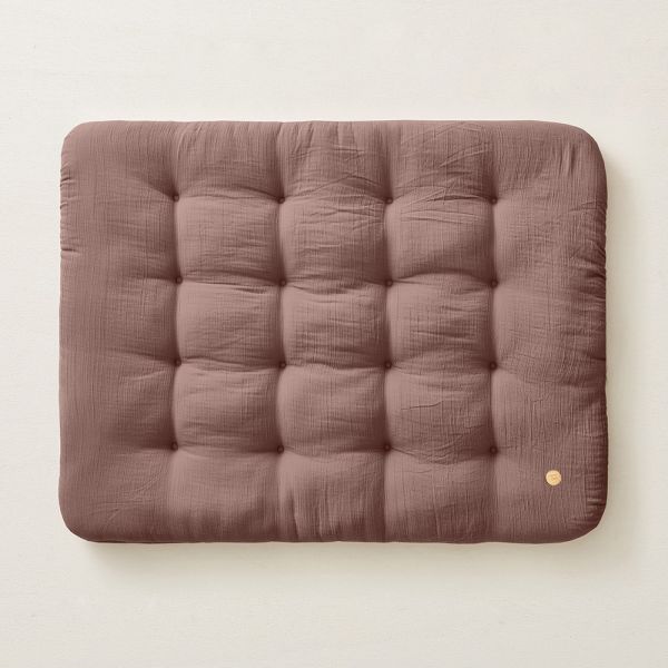 Spielmatte «BISCUIT» aus Musselinstoff | 110 x 85 cm | Mauve