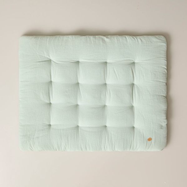 Spielmatte «BISCUIT» aus Musselinstoff | 110 x 85 cm | Grün