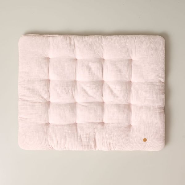 Spielmatte «BISCUIT» aus Musselinstoff | 110 x 85 cm | Rosa