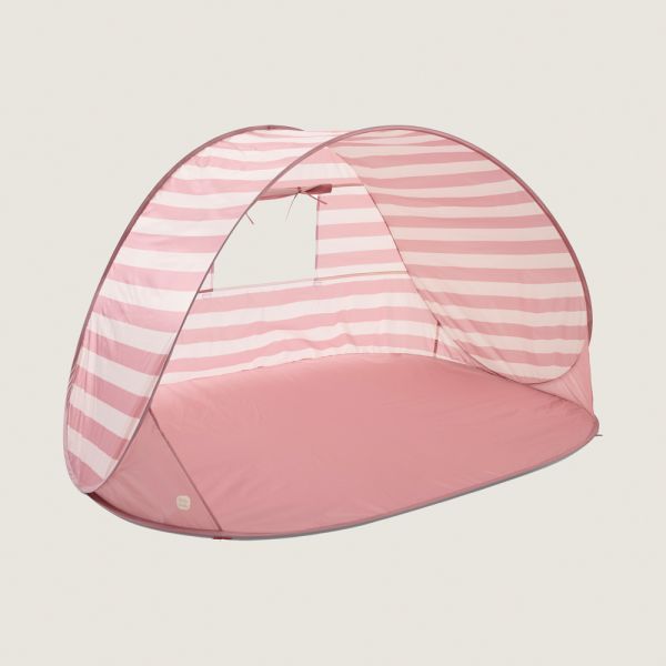 Strandmuschel Pop Up als pinkes Wurfzelt für den Strand von Petite Amélie
