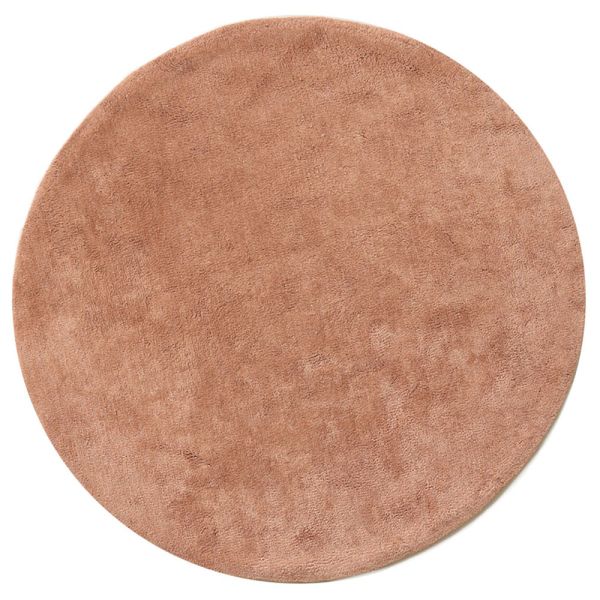 WASCHBARER KINDERTEPPICH | RUND Ø110 CM | TERRACOTTA
