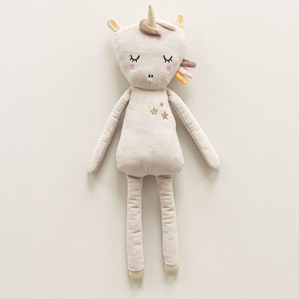 Einhorn Kuscheltier «Lara» | Beige und Rosa | 50 cm