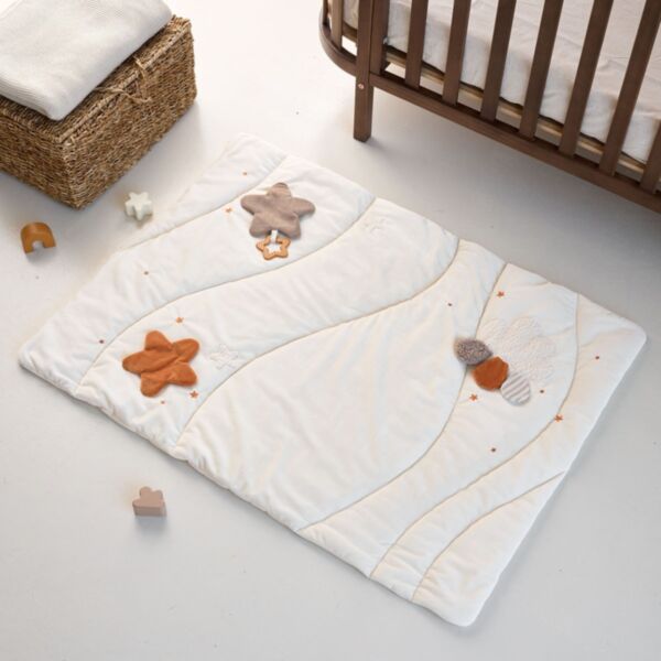 Sensorische Spielmatte Baby «Étoile» | Beige